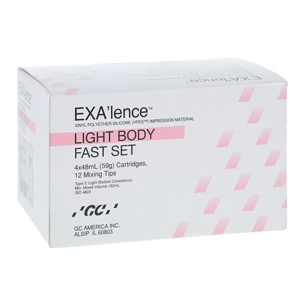 Exa'lence Impression Material Fast Set 48 mL Light Body Refill 4/Pk