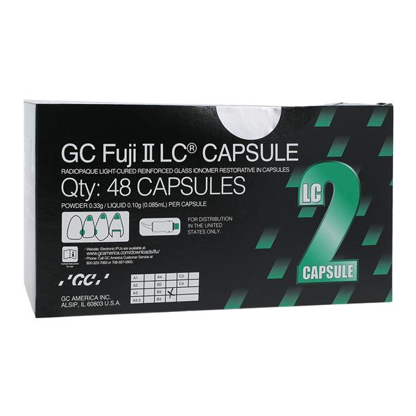 GC Fuji II LC Glass Ionomer Capsule B3 Refill 48/Bx