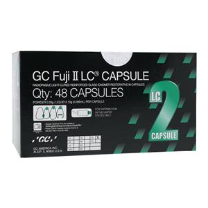 GC Fuji II LC Glass Ionomer Capsule C2 Refill 48/Bx