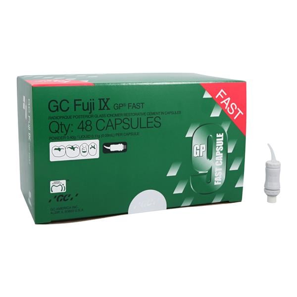 GC Fuji IX GP FAST Glass Ionomer Capsule A2 Refill 48/Bx