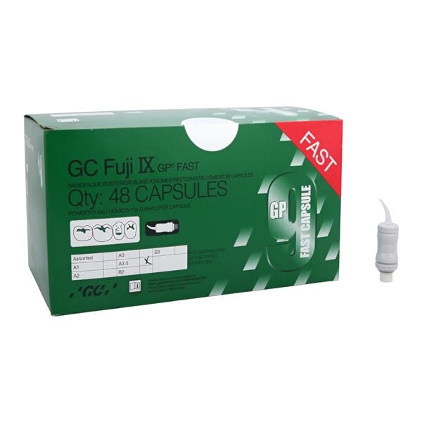 GC Fuji IX GP FAST Glass Ionomer Capsule A3.5 Refill 48/Bx