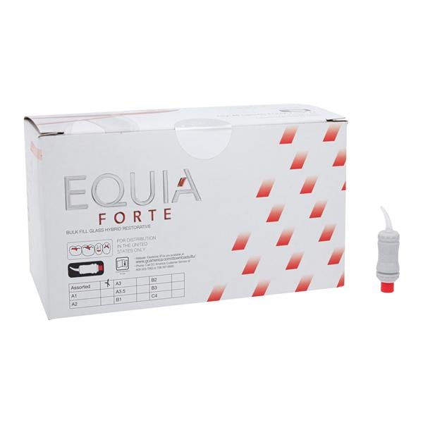 EQUIA Forte Fil Glass Ionomer Capsule Assorted Refill 48/Bx