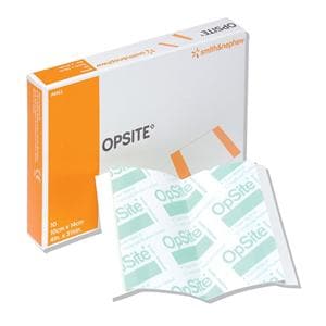 Opsite Polyurethane Film Wound Dressing 5-1/2x4" Sterile Adhesive Transparent