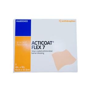 Acticoat Flex 7 PE Nt/Ryn/Poly Wound Dressing 4x5 Strl NAdhs LF