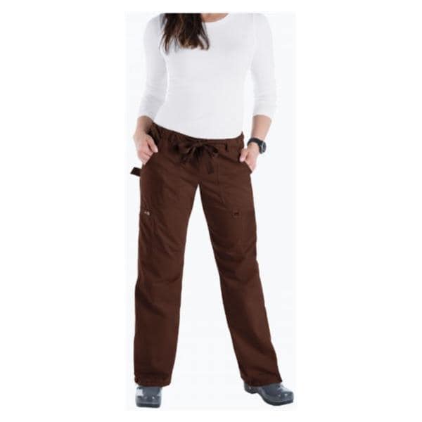 Scrub Pant 55% Cotton / 45% Polyester 6 Pockets X-Small Espresso Womens Ea