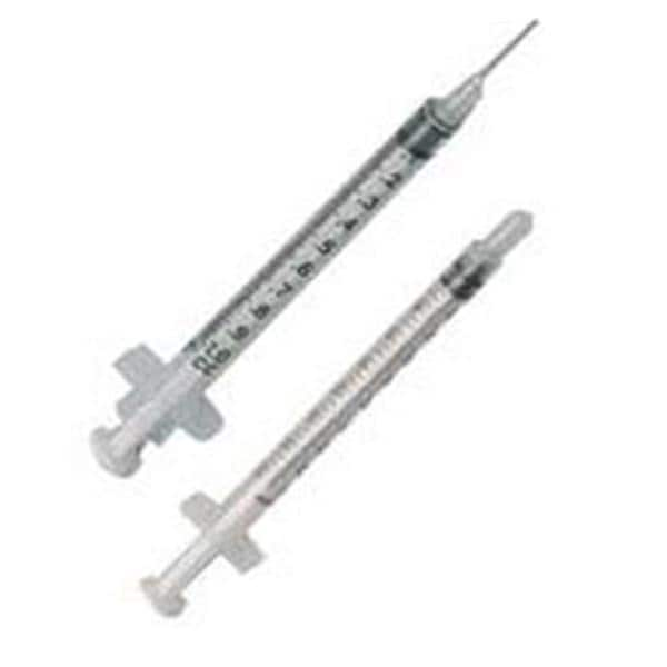 TB Syringe/Needle 27gx1/2" 1cc Luer Slip Detachable Needle Cnvntnl LDS 100/Bx, 10 BX/CA