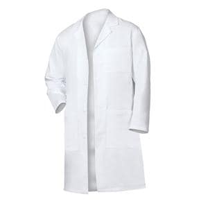 Lab Coat 3 Pockets Long Sleeves 41 in X-Small White Unisex Ea