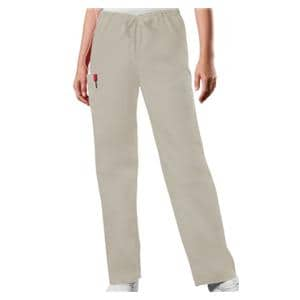 Scrub Pant 65% Polyester / 35% Cotton 3 Pockets Small Khaki Unisex Ea