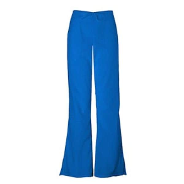 Scrub Pant 65% Polyester / 35% Cotton 3 Pockets Small Royal Blue Womens Ea