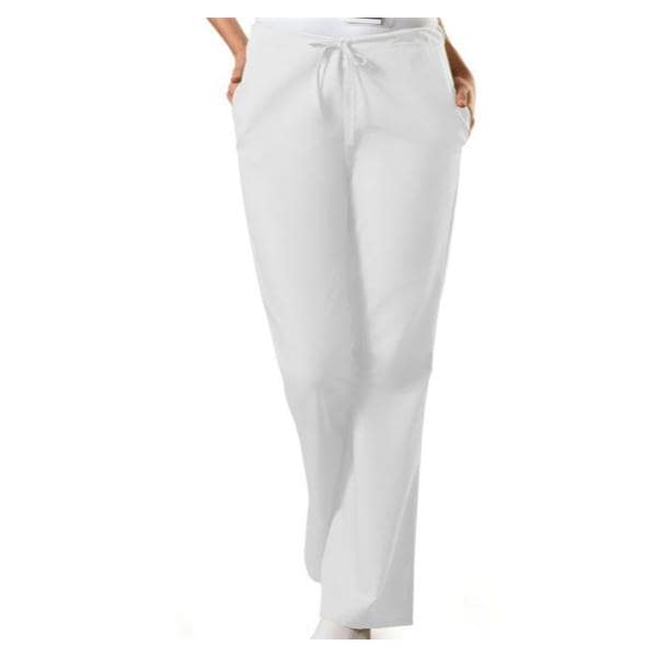 Scrub Pant 3 Pockets Medium White Womens Ea