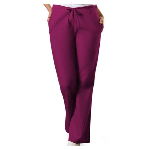 Scrub Pant 3 Pockets Medium Wine Womens Ea