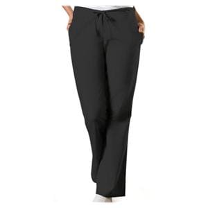 Scrub Pant 65% Polyester / 35% Cotton 3 Pockets Medium Black Womens Ea