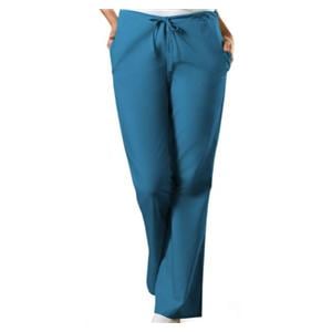 Scrub Pant 65% Polyester / 35% Cotton 3 Pockets Small Caribbean Blue Womens Ea