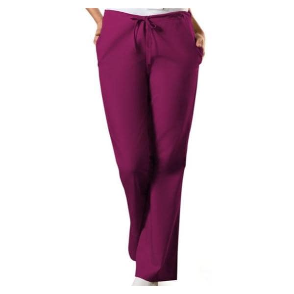 Scrub Pant 3 Pockets Medium Wine Womens Ea