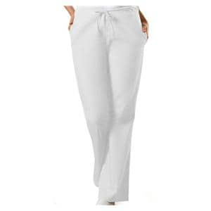 Scrub Pant 3 Pockets 2X Small White Womens Ea