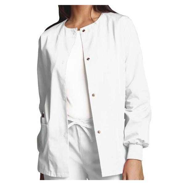 Warm-Up Jacket 3 Pockets 5X Large White Womens Ea