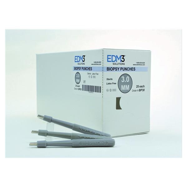 Biopunch Biopsy Punch 3.0mm Stainless Steel Blade Sterile Disposable 25/Bx