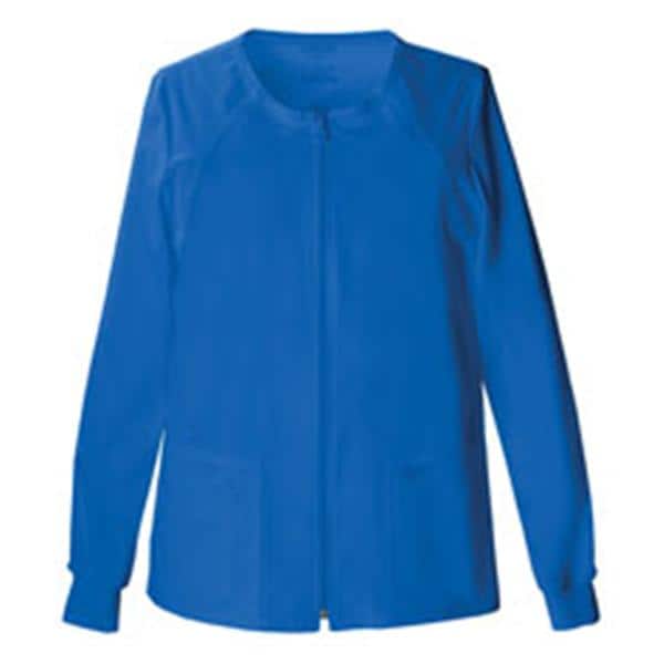 Warm-Up Jacket 4 Pockets Long Sleeves Large Royal Blue Womens Ea