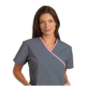 Fashion Seal Scrub Shirt 7599 Womens X-Small Pewter / Pink Ea