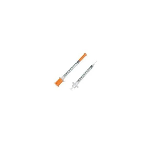 Comfort Point Lo-Dose Insulin Syringe/Needle 28gx1/2" 1cc Cnvntnl RDS 100/Bx