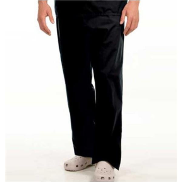 Scrub Pant 1 Pocket X-Large Black Unisex Ea