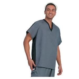 Fashion Seal Scrub Shirt 7185 Unisex 5X Large Black / Pewter Ea