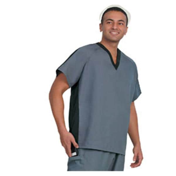 Fashion Seal Scrub Shirt 7185 Unisex X-Small Black / Pewter Ea