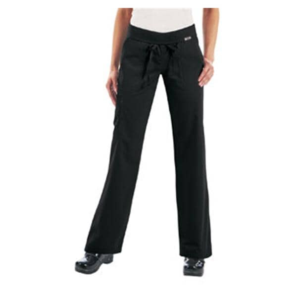 Scrub Pant 5 Pockets Medium Black Womens Ea