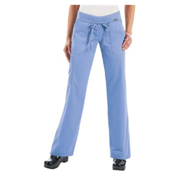 Scrub Pant Multiple Pockets 2X Large Ceil Blue Womens Ea