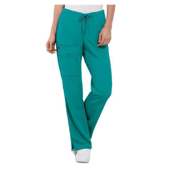 Jockey Scrub Pant Poly/Ryn/Spndx 4 Pockets X-Large Teal Womens Ea