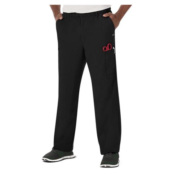 Jockey Scrub Pant 7 Pockets Small Black Mens Ea