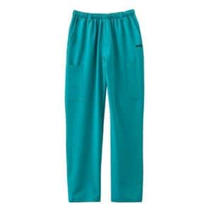 Jockey Scrub Pant Poly/Ryn/Spndx 7 Pockets X-Small Teal Mens Ea