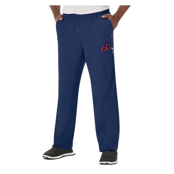 Jockey Scrub Pant Poly/Ryn/Spndx 7 Pockets Large New Navy Mens Ea