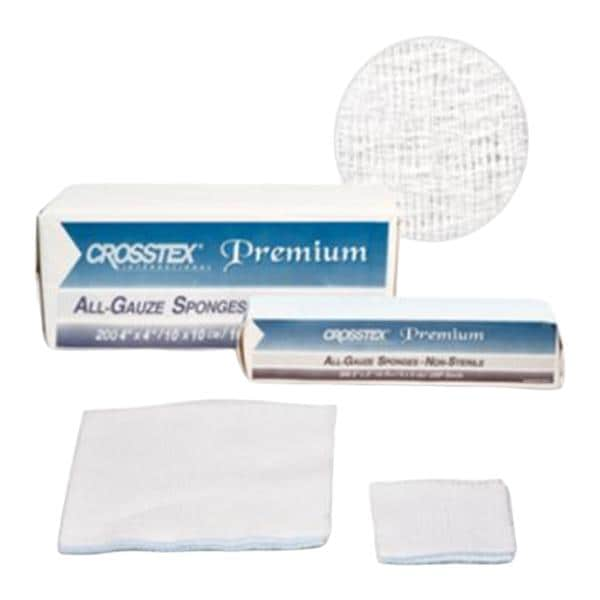 All-Gauze Cotton Gauze Sponge 3x3" 8 Ply Non-Sterile Square LF