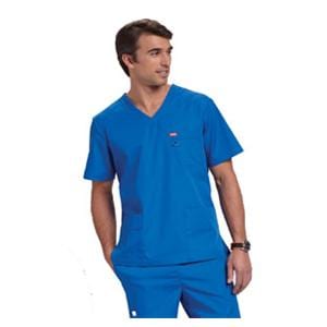 Orange Standard Scrub Shirt 2 Pockets Short Sleeves X-Small Royal Blue Unisex Ea