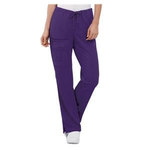 Jockey Scrub Pant Poly/Ryn/Spndx 4 Pockets 4X Large Purple Womens Ea