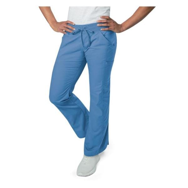 Scrub Pant 65% Polyester / 35% Cotton 2 Pockets Medium Ceil Blue Unisex Ea