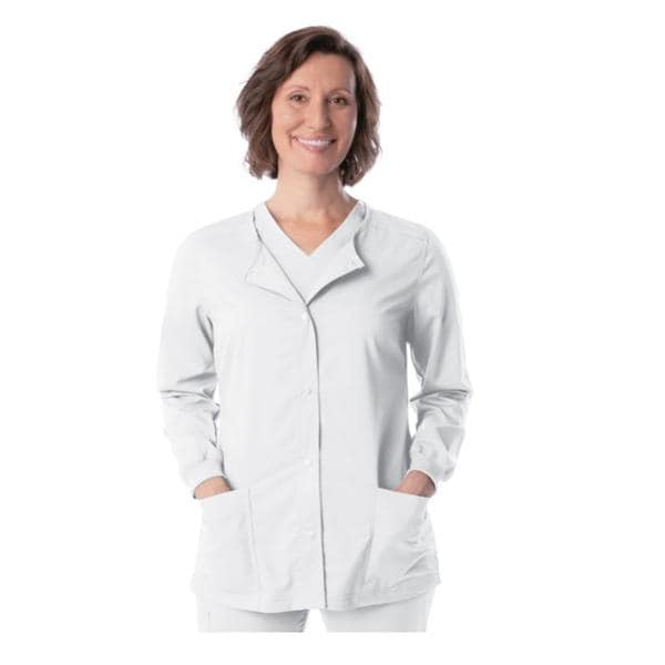 Lab Coat Long Sleeves 35 in 2X Large White Womens Ea