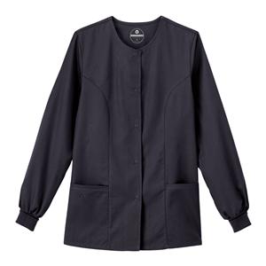 Warm-Up Jacket 2 Pockets Long Sleeves Small Charcoal Ea