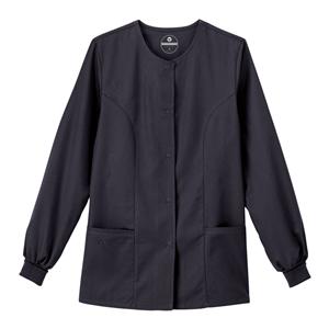 Warm-Up Jacket 2 Pockets Long Sleeves X-Large Charcoal Womens Ea