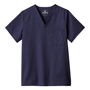 Scrub Shirt V-Neck 1 Pocket Set-In Sleeves X-Small Navy Unisex Ea