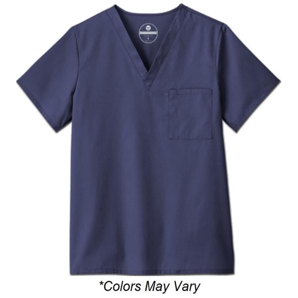 Scrub Shirt V-Neck 1 Pocket Set-In Sleeves 5X Large Ceil Blue Unisex Ea