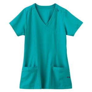 Jockey Scrub Shirt Mock Wrap V-Neck 2 Pockets Short Sleeves X-Large Tl Womens Ea