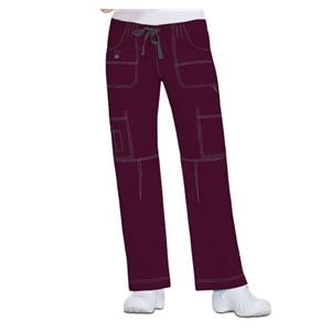 Dickies Utility Pant Poly/Ctn/Spndx 9 Pockets Large Wine Womens Ea