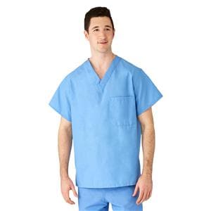 Scrub Shirt V-Neck Short Sleeves Small Ceil Ea