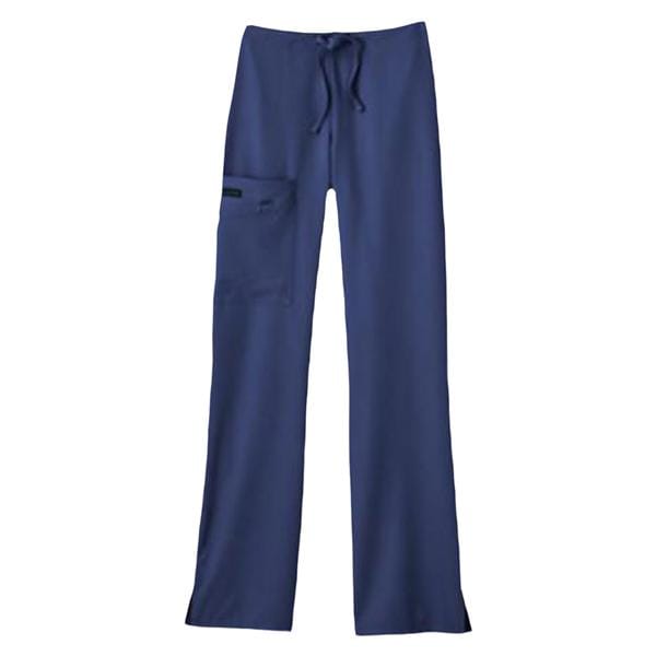 Jockey Scrub Pant Poly/Ryn/Spndx 4 Pockets Large New Navy Womens Ea