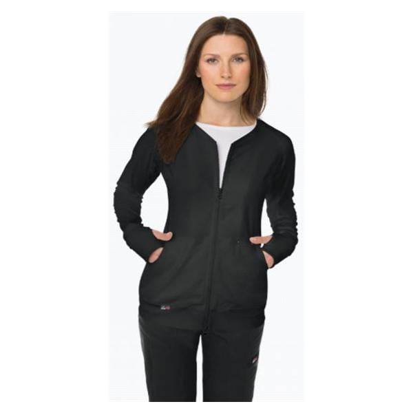 Clarity Lite Jacket 2 Pockets Stretch Rib Trim 27 in Large Black Womens Ea