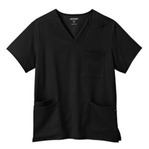 Jockey Scrub Top V-Neck 2X Large Black Unisex Ea