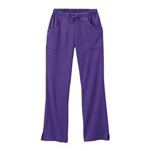 Jockey Scrub Pant Poly/Ryn/Spndx 4 Pockets Large Purple Womens Ea