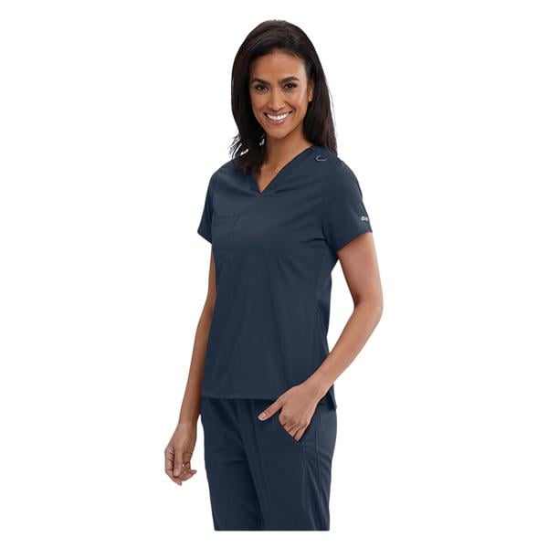 Bree Scrub Top V-Neck 1 Pocket 2X Large Gray Ea